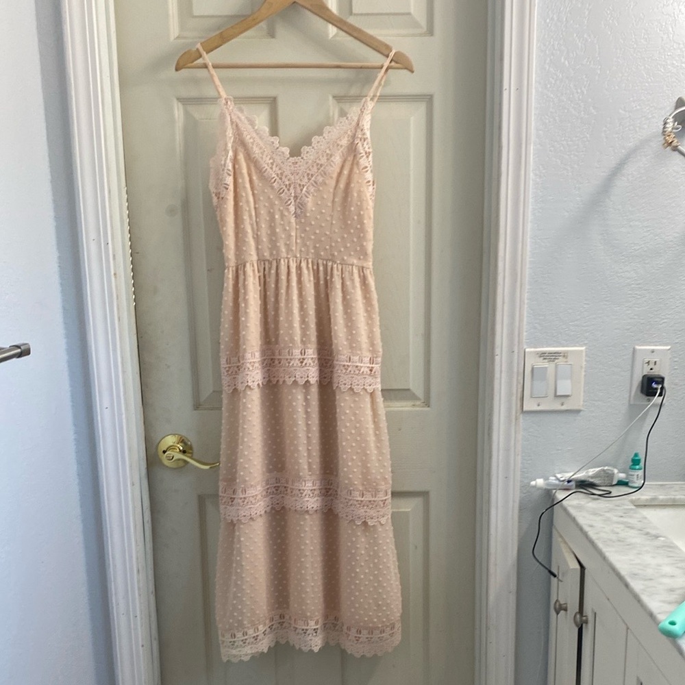 Vero Moda Cream Lace Dress